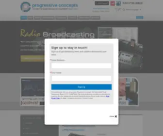 Progressive-Concepts.com(Radio Broadcasting Equipment & Accessories) Screenshot