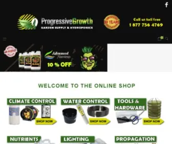 Progressive-Growth.com(Progressive Growth Hydroponics) Screenshot