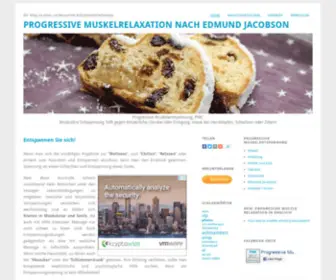 Progressive-Muskelrelaxation.info(Progressive Muskelrelaxation nach Edmund Jacobson (PMR)) Screenshot