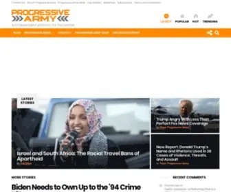 Progressivearmy.com(An independent platform for the people) Screenshot