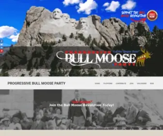 Progressivebullmoose.party(Our mission) Screenshot