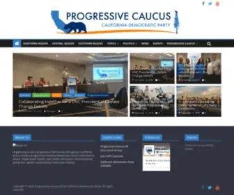 ProgressivecaucusCDP.org(Progressive Caucus of the California Democratic Party) Screenshot