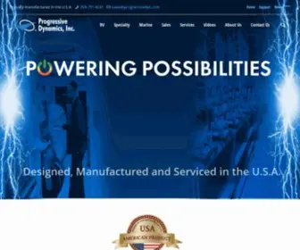 Progressivedyn.com(Reliable Power Converters and Battery Charging Systems) Screenshot