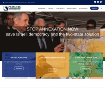 Progressiveisrael.org(Partners For Progressive Israel) Screenshot