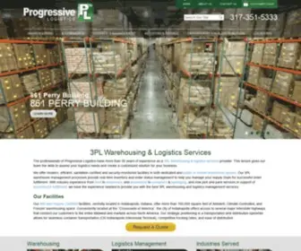 Progressivelogistics.com(3PL Warehousing Services & Logistics) Screenshot