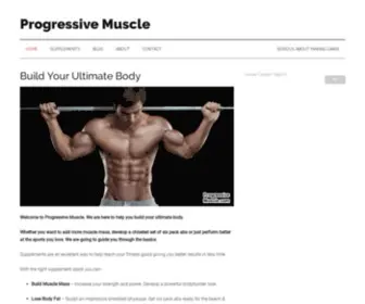 Progressivemuscle.com(Progressive Muscle) Screenshot