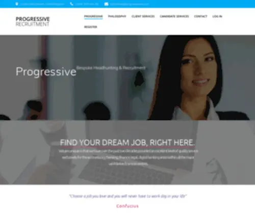 Progressiverec.com(Reputation for Solutions) Screenshot