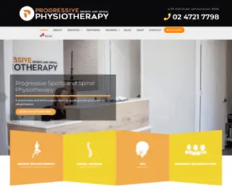 Progressiverehab.com.au(Progressive Sports And Spinal Physiotherapy Penrith) Screenshot