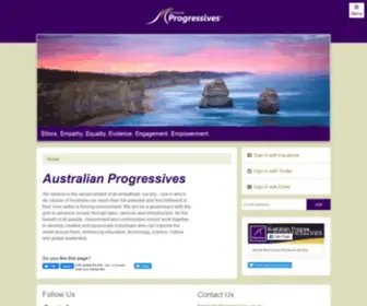 Progressives.org.au(Australian Progressive Party) Screenshot