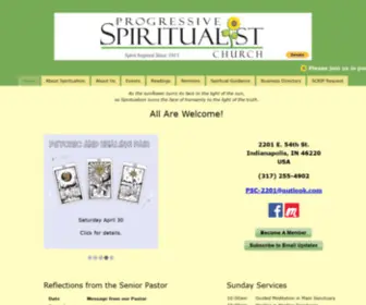 Progressivespiritualist.org(PSC Home) Screenshot