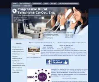 Progressivetel.com(Progressive Rural Telephone Co) Screenshot