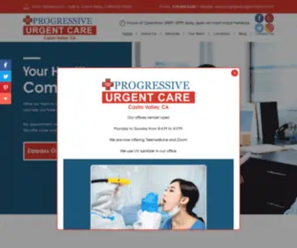 Progressiveurgentcarecv.com(Urgent Care Center) Screenshot