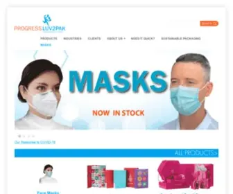 Progressluv2Pak.com(Custom Retail and Face Masks) Screenshot