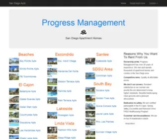 Progressmanagement.net(Apartments in San Diego) Screenshot