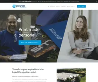 Progressprintplus.com(Progress Printing Plus) Screenshot