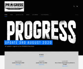 Progresswrestling.com(PROGRESS Wrestling) Screenshot