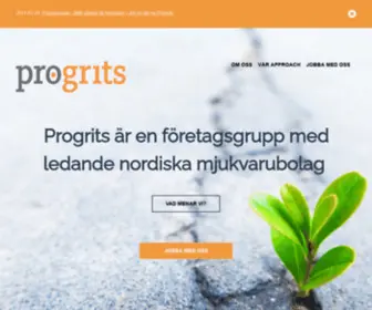 Progrits.se(Ambitiös företagsgrupp som värnar om kundnärhet och driv) Screenshot