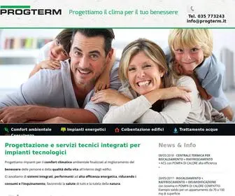 Progterm.it(Progettazione e servizi tecnici integrati per impianti tecnologici) Screenshot