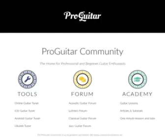 Proguitar.com(Guitar) Screenshot