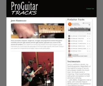 Proguitartracks.com(Pro Guitar Tracks) Screenshot