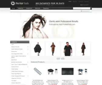 Prohairtools.com(Professional Hair Styling Tools and Equipment) Screenshot