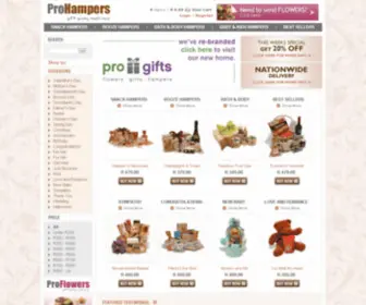 Prohampers.co.za(Send Gift Hampers) Screenshot