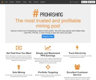 Prohashing.com(Prohashing) Screenshot