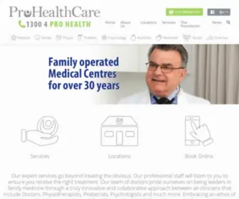 Prohealthcare.com.au(Find Doctors in Adelaide at our Family Medical Centre Near Me) Screenshot