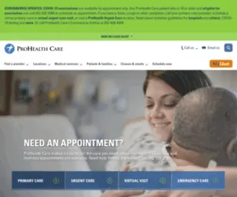 Prohealthcare.org(ProHealth Care) Screenshot
