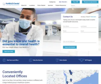 Prohealthcaredental.com(ProHEALTH Dental) Screenshot