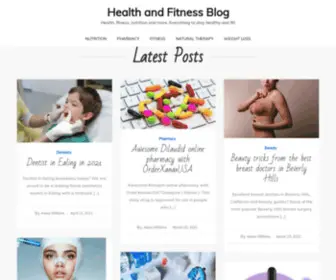 Prohealthfitness.info(Health and Fitness Blog) Screenshot