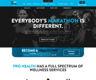 Prohealthmemphis.com(Pro Health Wellness Clinic) Screenshot