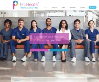 Prohealthstaffing.com(Healthcare staffing agency) Screenshot