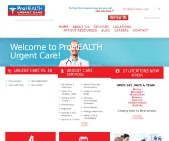 Prohealthurgentcare.com(Prohealthurgentcare) Screenshot