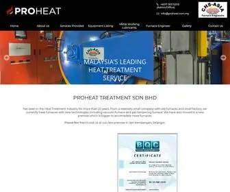 Proheat.com.my(Proheat Treatment Sdn Bhd) Screenshot