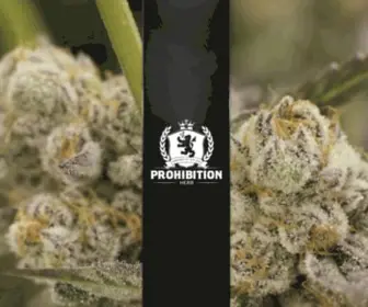 Prohibitionherb.com(Prohibition Home) Screenshot