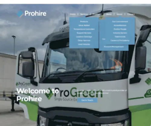 Prohiregroup.co.uk(ProHire) Screenshot