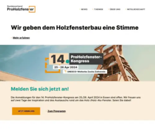 ProholzFenster.de(Bundesverband ProHolzfenster e.V) Screenshot