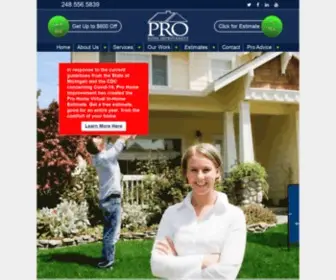 Prohomemi.com(Home Improvement & Roofing Company) Screenshot