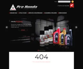 Prohondaoil.com(Pro Honda Oils and Chemicals) Screenshot