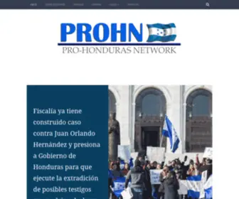 Prohondurasnetwork.com(Noticias de casos judicializados en Estados Unidos contra criminales de Honduras) Screenshot