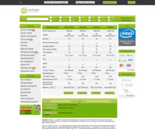 Prohost.com.ua(хостинг) Screenshot