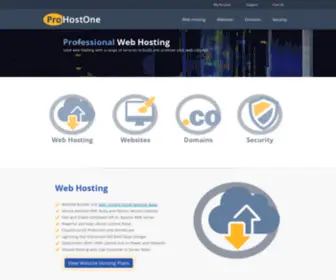 Prohostone.net(Website Hosting) Screenshot