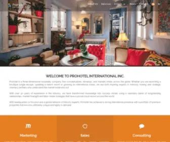 Prohotels.com(Prohotel International Inc) Screenshot