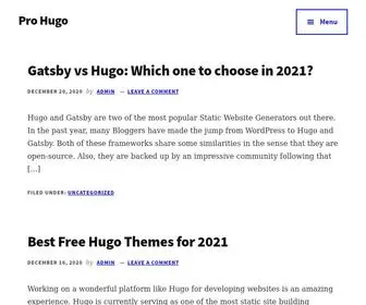 Prohugo.com(Pro Hugo) Screenshot