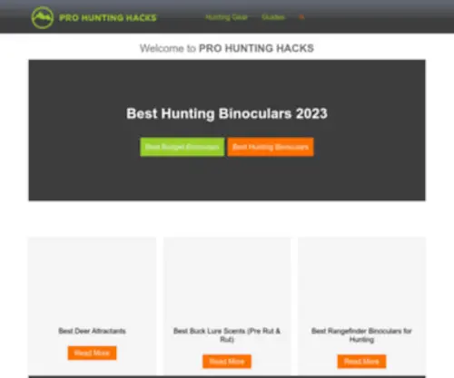 Prohuntinghacks.com(PRO Hunting Hacks) Screenshot