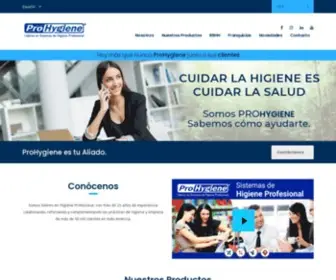 Prohygiene.com(ProHygiene Líderes en Sistemas de Higiene Profesional) Screenshot