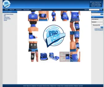 Proice.net(Pro Ice Cold Therapy Products) Screenshot