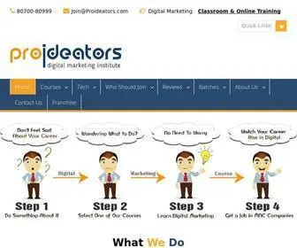 Proideators.com(Best Digital Marketing Courses & Online Training Institute in Thane) Screenshot