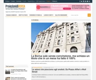 Proiezionidiborsa.it(Finanza, Investimenti e Risparmio nella vita di ogni giorno) Screenshot